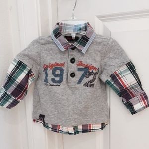 Catimini 6M baby boy's shirt